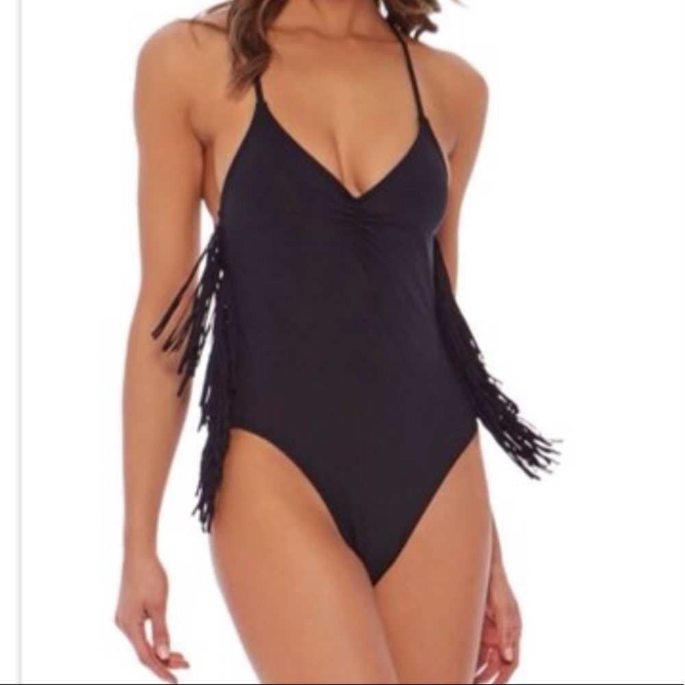 LSpace Fringe Swimsuit - black